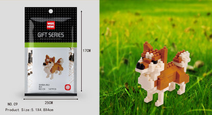 Mini Building Blocks 3D Animal  Diamond Model Micro Bricks Dog Cat Bird Moose Wolf Panda Macaw Toys For Children Birthday Gifts - CADA BRICKS®