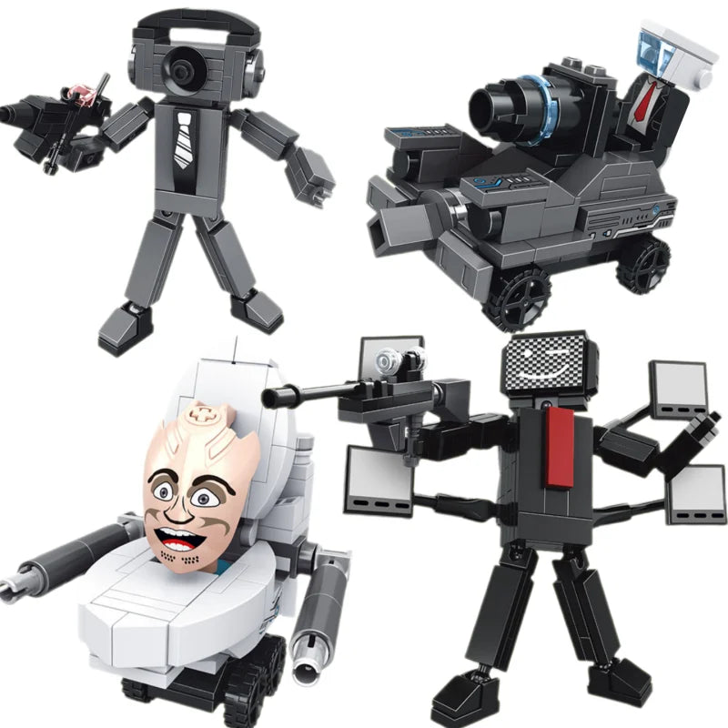Transformation Robot Car EVA-01 Disney Building blocks Toys Truck head Alloy Edition Anime Mini Model Figures Tank Model Gifts