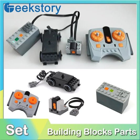 Train Track Motor High-Tech PF Building Blocks Power Functions Parts Infrared Remote Control Set Bricks DIY Toys For 88002 88000 - CADA BRICKS®