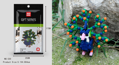 Mini Building Blocks 3D Animal  Diamond Model Micro Bricks Dog Cat Bird Moose Wolf Panda Macaw Toys For Children Birthday Gifts - CADA BRICKS®