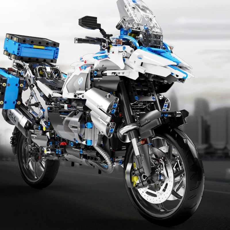 High Tech 1:5 Motorcycle City Sports Rapid Racing Motorbike Locomotive Moc Modular Brick Model Building Block Boy Gift Toy T4022 - CADA BRICKS®