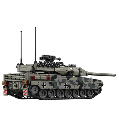 World War 2 WW2 Army Military Soldiers SWAT Leopard 2A7 Main Battle Tank Assemble Building Blocks Bricks Children's Toys Gift - CADA BRICKS®