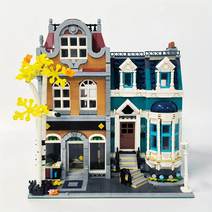 Creatoring Expert Brick Bank Detective's Assembly Square Model MOC Street View  Building Blocks Toys 10255 10251 10211 10185 - CADA BRICKS®