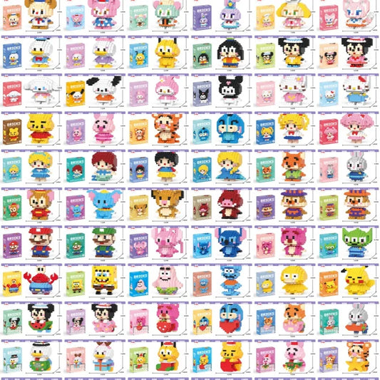 Disney 108 style Stitch LinaBell StellaLou Building Blocks Princess Cartoon Figrues Bricks Children's Assembly Toys Model Gift - CADA BRICKS®