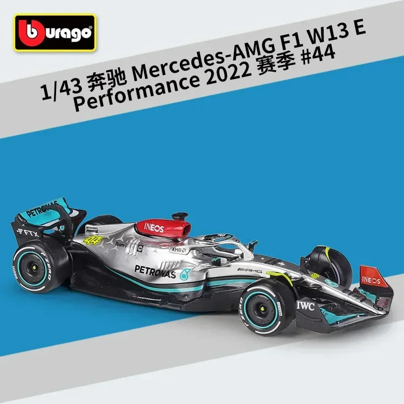 Skala 1:43 2022 Alfa Romeo F1 Team ORLEN C42 Techniczny samochód wyścigowy Klocki konstrukcyjne Model pojazdu Formuły 1 Klocki konstrukcyjne Zabawki na prezenty