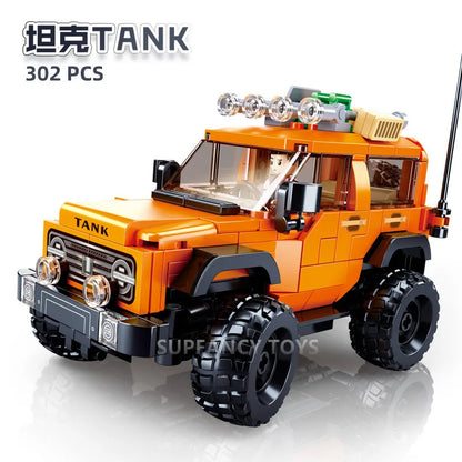 302 SZTUK Sluban Urban Tank Modelbricks pojazd terenowy Figurki Klocki Zabawki Edukacyjne dla Dzieci