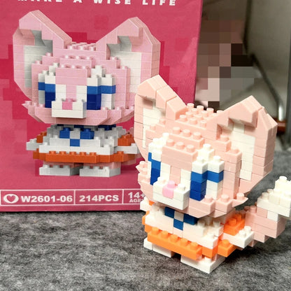 Disney 108 style Stitch LinaBell StellaLou Building Blocks Princess Cartoon Figrues Bricks Children's Assembly Toys Model Gift - CADA BRICKS®