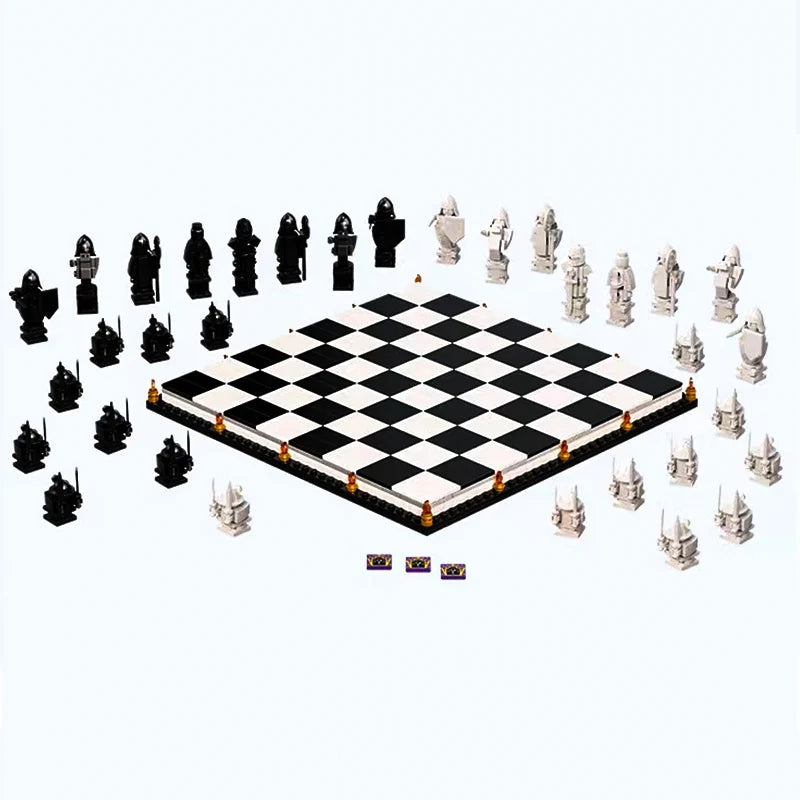 New Film Wizard Chess Magic Final Challenge Interactive Game Building Blocks MOC 76392 Knight Role Play Bricks Toys Kid Gifts - CADA BRICKS®