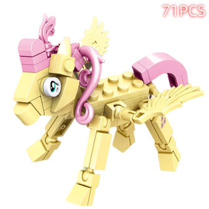 Pony War Mini Model Action Figure Kawaii Building Blocks Compatible Zoon Anime Cities Christmas Hallowmas Birthday Toys Gifts - CADA BRICKS®