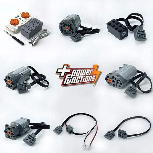 Części techniczne MOC Power Functions Zdalne sterowanie serwomotorem Kompatybilny z 88003 88004 8882 8883 Bloki samochodowe Power Up