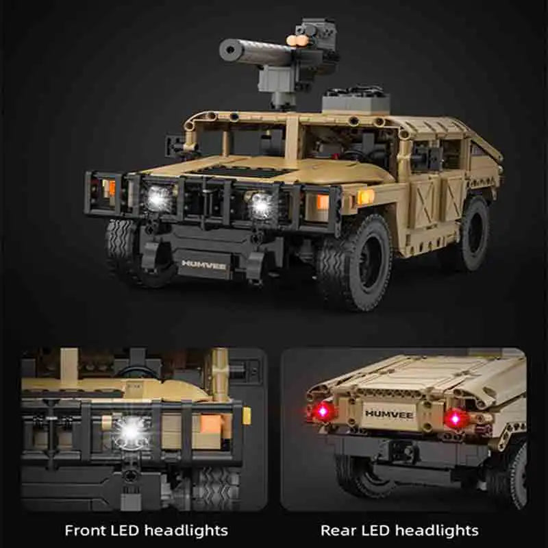 Cada technical LED SUV Armored Buggy Trucks Pickup Bricks City Off-road Remote Control Car Building Blocks Toy for Boys Gifts