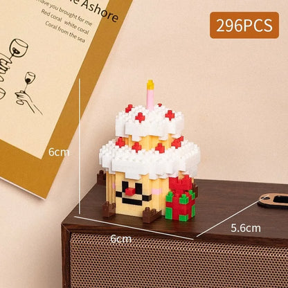 Food styling, mini building block toys, fruit stacking, desktop decoration, collection, collage, cute models, Christmas gifts - CADA BRICKS®