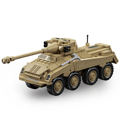 World War 2 WW2 Army Military Soldiers SWAT Leopard 2A7 Main Battle Tank Assemble Building Blocks Bricks Children's Toys Gift - CADA BRICKS®