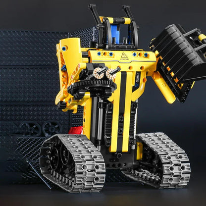 642 3 in 1 Deformation City RC Robot Excavator Racing Car Building Blocks Remote Control Bulldozer Truck Bricks Toys For Kids - CADA BRICKS®