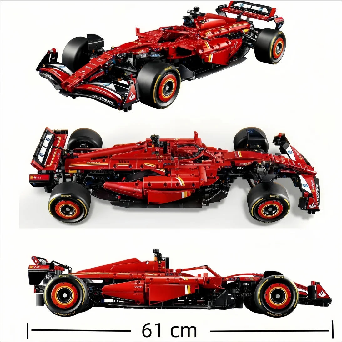 2025 New MINISO Disney F1 Racing Series Technical SF-24 42206 RaceCar RB 42207 Supercar Building Block Adult Car Birthday Gifs
