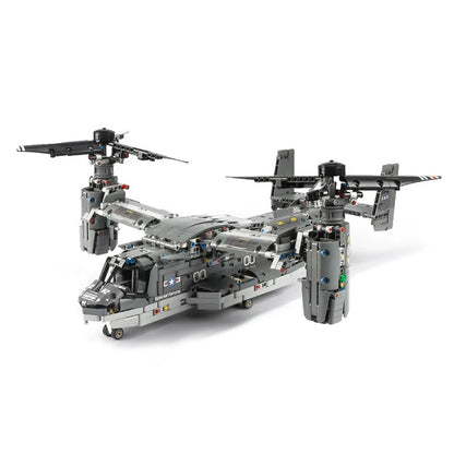 WW2 Technical Electric Osprey Transport Aircraft Building Blocks High-Tech Sets Military Fighter Bricks Boys Toys for Kids Gifts - CADA BRICKS®