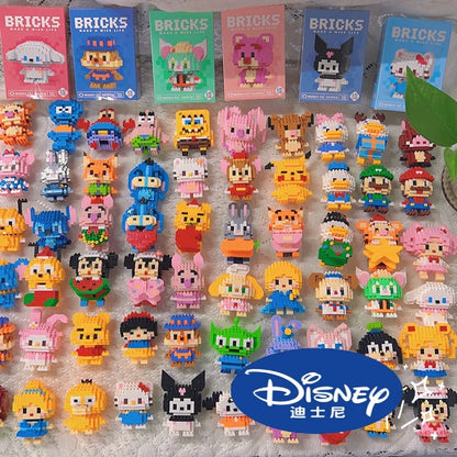Disney 108 style Stitch LinaBell StellaLou Building Blocks Princess Cartoon Figrues Bricks Children's Assembly Toys Model Gift - CADA BRICKS®