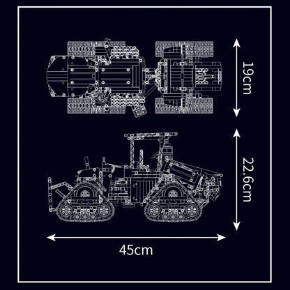 Mould King 18020 Technical Car Toys MOC-35270 APP&RC Pneumatic Crawler Tractor Building Block Brick Set Kids Christmas Gift - CADA BRICKS®