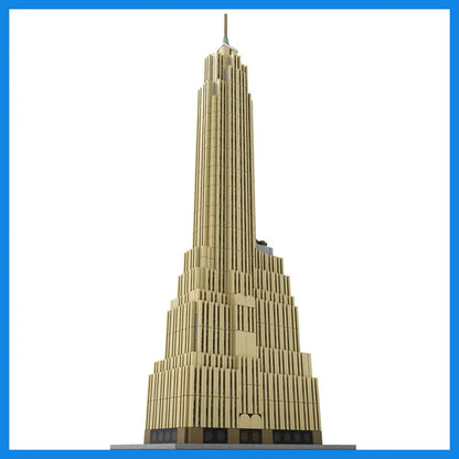 MOC Build Blocks Cities Service Building Skyscraper Modular Architectural Model DIY Bricks Urban Landscape Assemble Toys