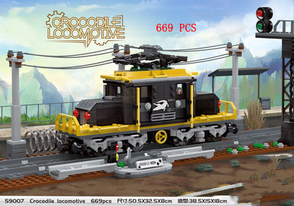 City Train Set Steam Bullet Vehicle Cargo Railway Station Model Building Blocks Brick Tracks Rail No Motor Kits Carriage Kid Toy - CADA BRICKS®