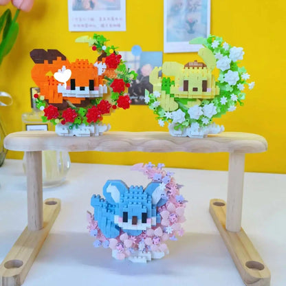 Mini Dog Cat panda raccoon Cute Pet Small Building Block Model Series Ornaments Children's Toy Christmas Birthday Gifts for Kids - CADA BRICKS®