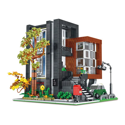 MOC-107015 Kreatywny ekspert „HEA-ON-JEA” Willa modułowa architektura miejska klocki model widok ulicy zestawy zabawka dla dzieci prezent dla chłopców