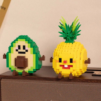 Food styling, mini building block toys, fruit stacking, desktop decoration, collection, collage, cute models, Christmas gifts - CADA BRICKS®
