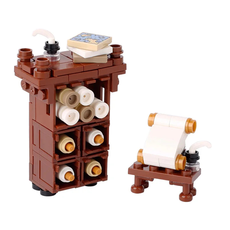 Magic Potion Crafting Blocks – Medieval Alchemy Lab, Witches’ Workbench, Crystal Jars & Furniture Bricks Educational Toy