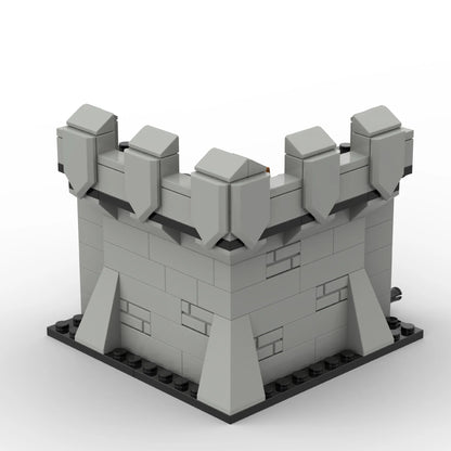 Medieval Castle Tower Building Blocks DIY Ancient City Wall Fortress Model Historical Architecture Kits for Children Adults