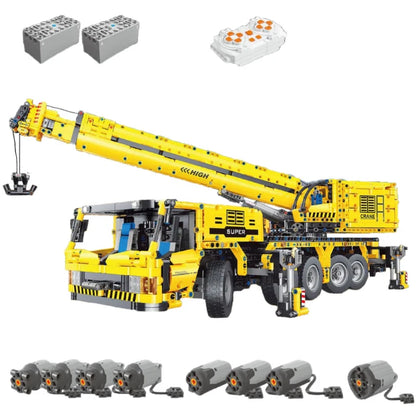 MOC 2.4G Remote Control Excavator Crane Loader Trucks Building Blocks Engineering Car Bricks Technical Model Toys For Kid Gift