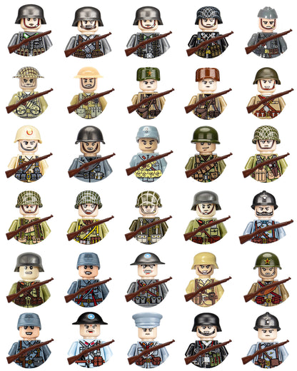 Military Building Blocks, Figures, Action Figures, Toys, Mini Dolls, Soldier Characters, Children's Toys, National Army Phalanx - CADA BRICKS®