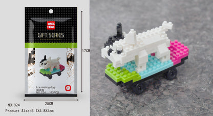 Mini Building Blocks 3D Animal  Diamond Model Micro Bricks Dog Cat Bird Moose Wolf Panda Macaw Toys For Children Birthday Gifts - CADA BRICKS®