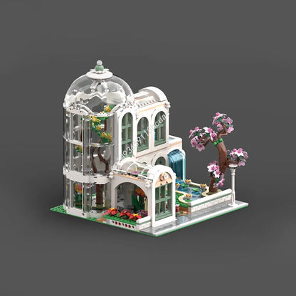 1726PCS MOC Construction Modular Botanical Garden Furniture for Display Model Building Blocks Stacking Bricks Creative