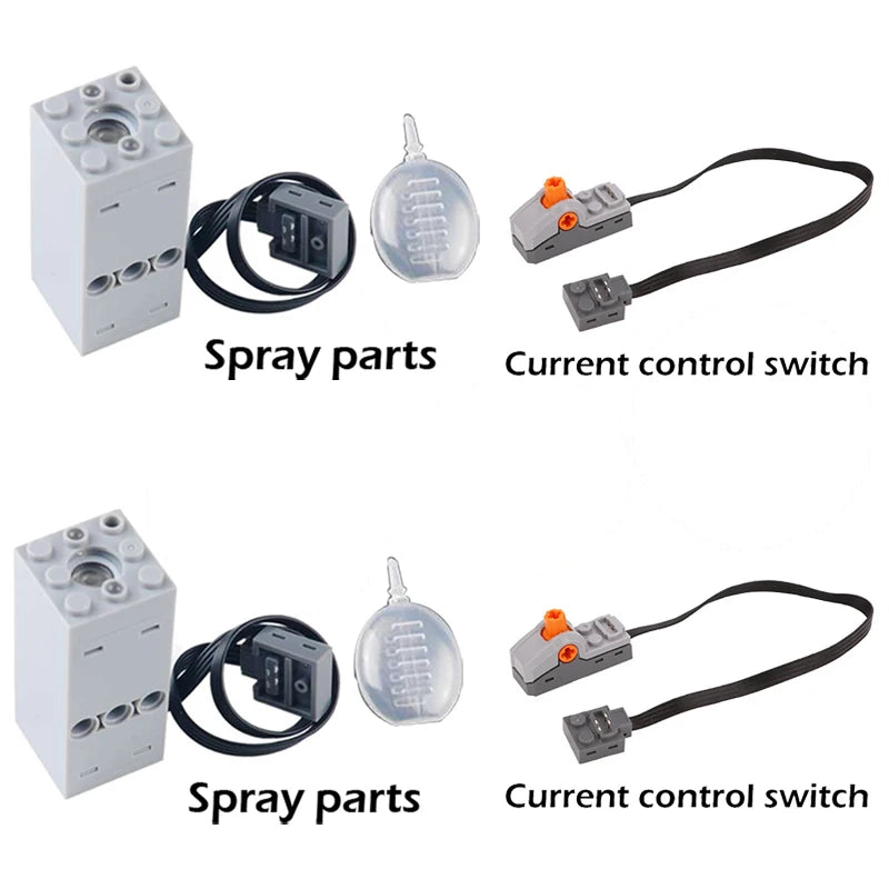 Techniczny spray dymny Silnik Spryskiwacz Klocki Mould King Fogger do Legoeds Klocki konstrukcyjne MOC Pociąg Części Wagonowe Model Silnika