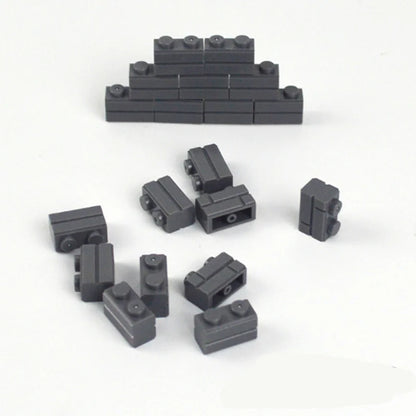 Small Particles Thick Wall Bricks 1x2 1x3 1x4 Dots Bulk Accessories Doors Windows DIY Building Blocks Educational Toy for Kids