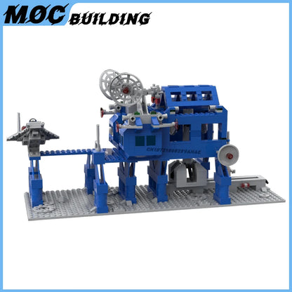 MOC Building Blocks Space Station Series Mobile Launch Control Pod Model Command Supply Base Creative Toys DIY Bricks Xmas Gifts