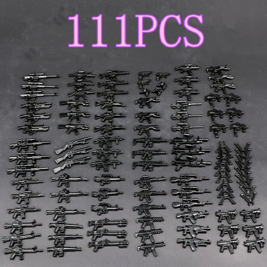MOC Weaponry Rifle Pistol Equipment Set Guns Military Weapons Compatible Figures Building Block Brick Mini Children Toys Hobbies - CADA BRICKS®