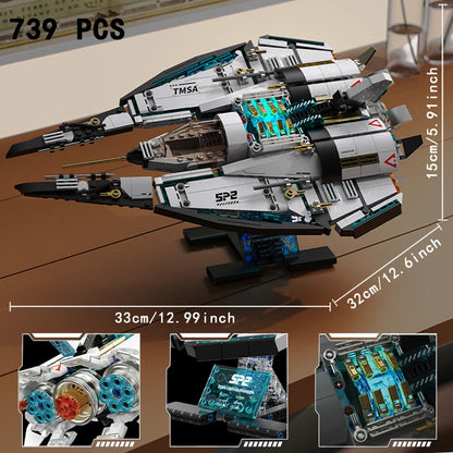 UFO Flying saucer Building block Alien Ship Spacecraft Astronaut Creative assembly ornament puzzle toy boy gift