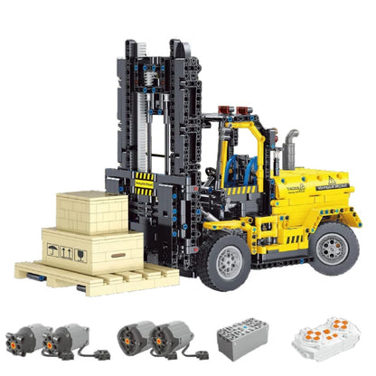 MOC 2.4G Remote Control Excavator Crane Loader Trucks Building Blocks Engineering Car Bricks Technical Model Toys For Kid Gift