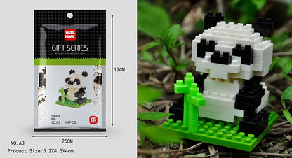Mini Building Blocks 3D Animal  Diamond Model Micro Bricks Dog Cat Bird Moose Wolf Panda Macaw Toys For Children Birthday Gifts - CADA BRICKS®