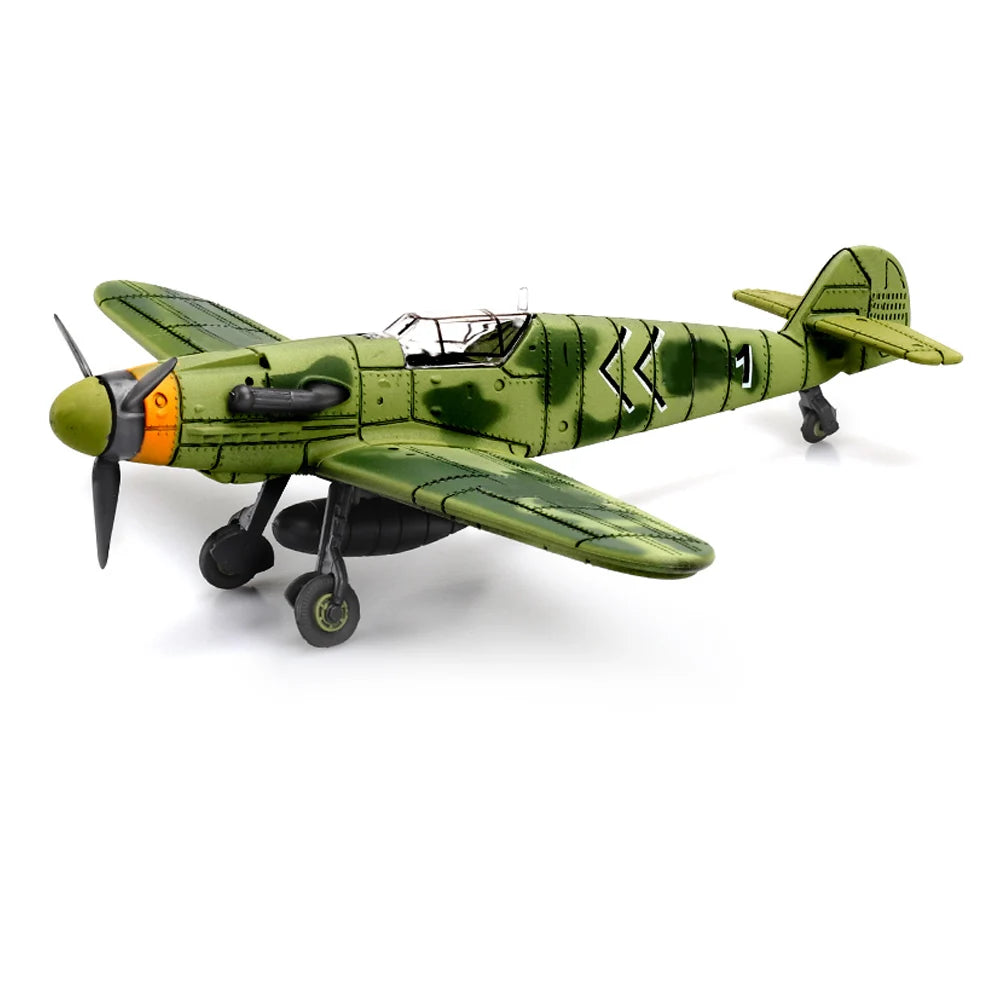 ViiKONDO Aircraft Toy Model Building Kit 1/49 WWII German BF109 Fighter Warplane DIY Assembly Fun Kid Airplane Gift Office Decor