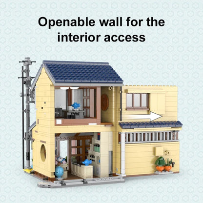 With Packaging BOX LED City Japanese Tea Shop House Architecture Building Blocks Friends Shop Figures Bricks Toys for Kid Gifts - CADA BRICKS®