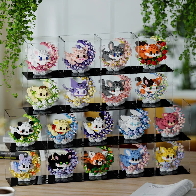 Mini Dog Cat panda raccoon Cute Pet Small Building Block Model Series Ornaments Children's Toy Christmas Birthday Gifts for Kids - CADA BRICKS®