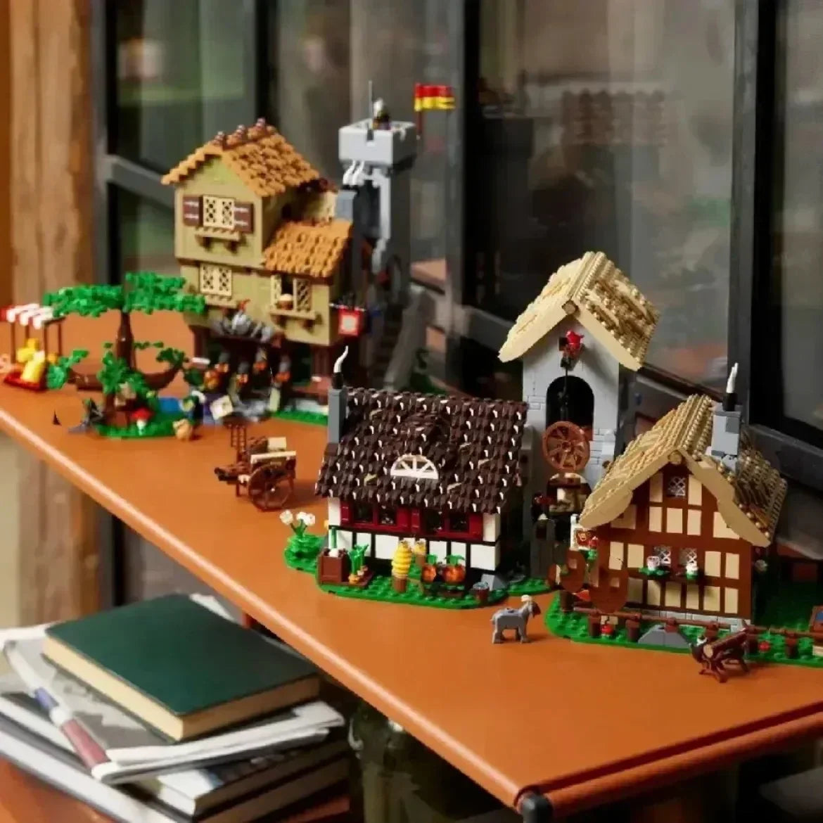 Medieval Town Square Building Blocks 3304PCS Compatible 10332 Bricks Architecture Creative Kids Adults Toys Birthday Gift