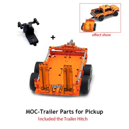 Technical Can Tilted Pickups F-150 Raptor Trailer Model Building Blocks DIY 42126 MOD Bricks Assembly Set Children's Toy Gifts