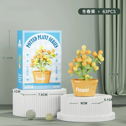 Bouquet Flower Mini Diy Building Block Toys for Children Bricks Blocks for Adults Constructor Micro Bricks Construction Set Gift - CADA BRICKS®