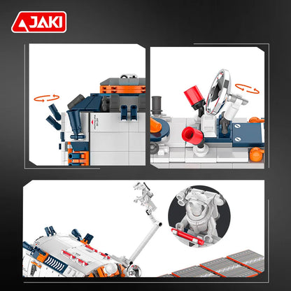 JAKI space exploration series space station core module building block model assembly boys building toy birthday gift