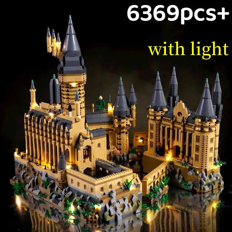 Mikro klocki Miasto Kreatywny średniowieczny magiczny zamek Seria Szkoła Architektura Pałac Model Klocki Prezenty Zabawki do montażu dla dzieci