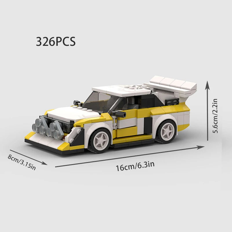 MOC Samochód wyścigowy City Speed Champions Sports S1 Klocki konstrukcyjne Klocki Zabawki dla dzieci Prezent Supercar Racers Klasyczny pojazd F1 Technika