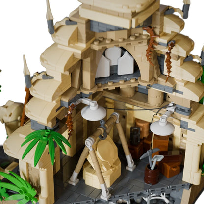 ‌MOC 1853PCS Forbidden Temple Building Blocks Set Ancient Ruins Model Brick Toy Creative Construction Holiday Gift Adults Kids